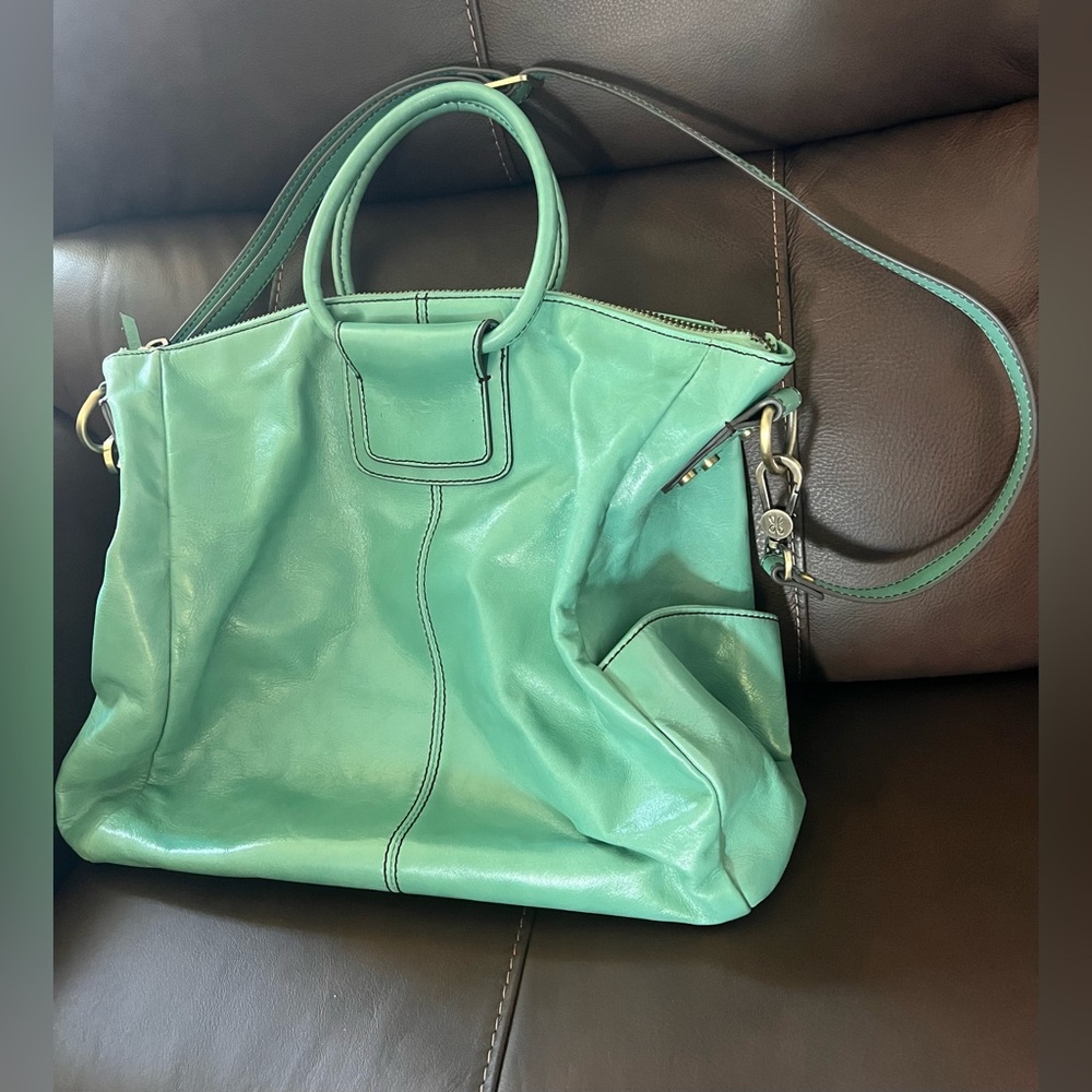 HOBO Seafoam Green Leather Tote